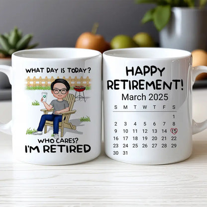 Personalized Retirement Mug - Custom White/Ceramic Coffee Cup