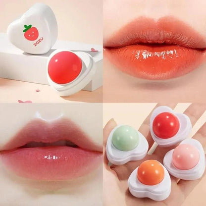 Fruit Flavor Lip Balm - Moisturizing & Portable Lip Care Small Pudding Balm
