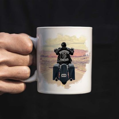 I May Look Like I'm Listening To You But In My Head I'm Riding My Bike, Biker White Mug