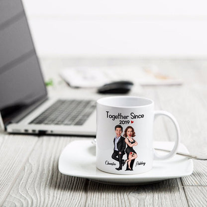 Couple Funny Custom Face Photo Valentine's Day Gift For Him For Her Personalized Mug
