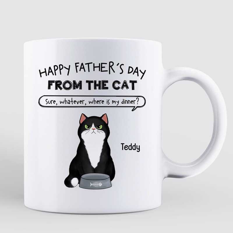 Where's My Dinner Cats Father's day Personalized Mug
