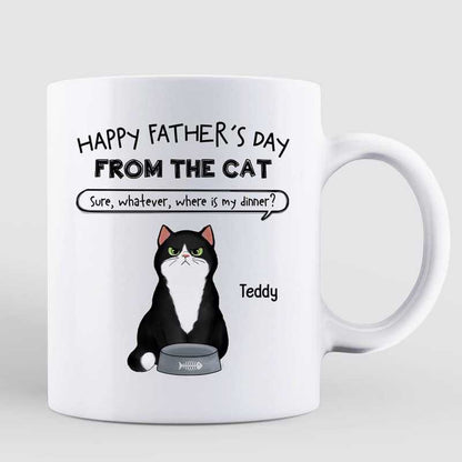 Where's My Dinner Cats Father's day Personalized Mug