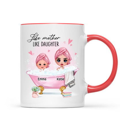 Doll Like Mother Like Daughter In The Bathtub Personalized Mug