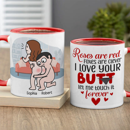 Roses Are Red, Personalized Mug, Gift For Naughty Couple