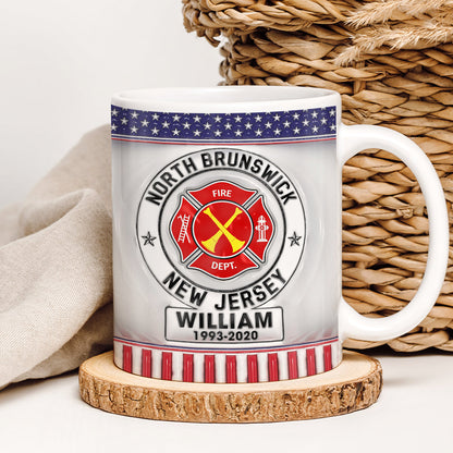 Custom Rank Badge Gifts For Firefighter Mug 03qhqn020824