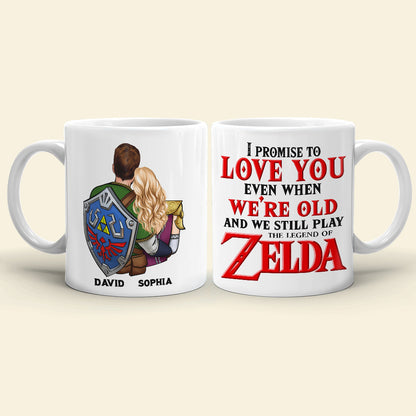 I Promise To Love You Even When We're Old-Personalized Coffee Mug-Gift For Couple- Couple Coffee Mug-01natn280623hh