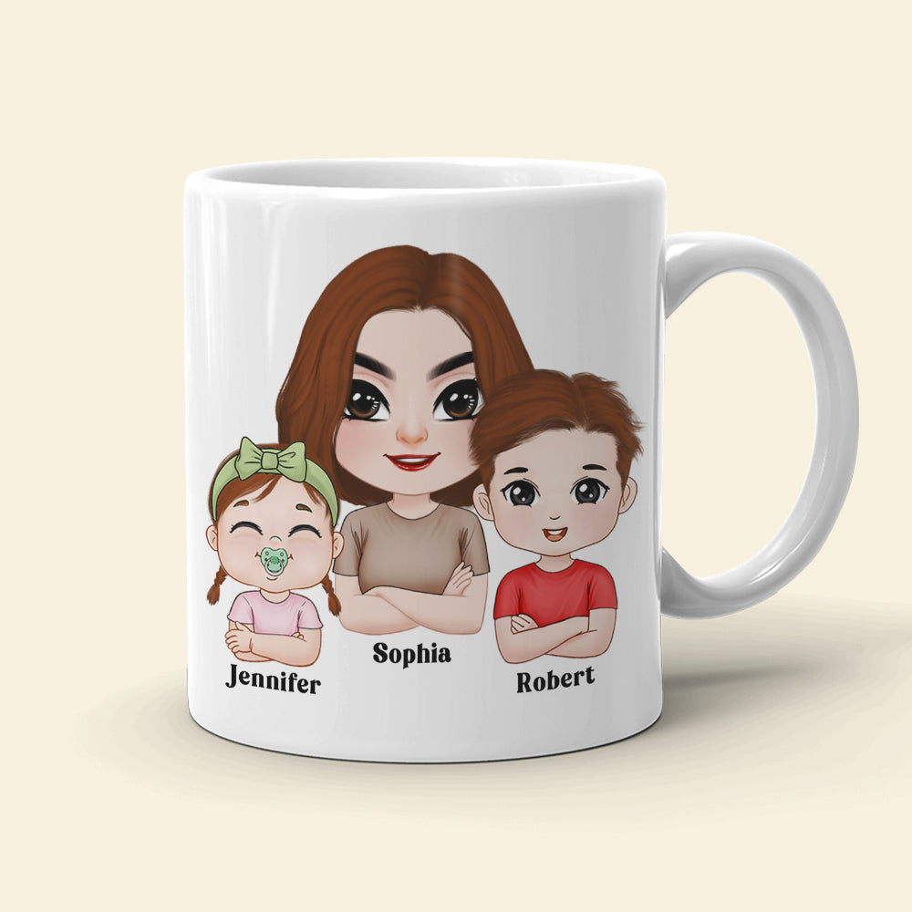 At Least You Don't Have Ugly Children, Personalized Coffee Mug, Mom and Her Beautiful Kids Mug, Mother's Day Gift, Birthday Gift For Mom