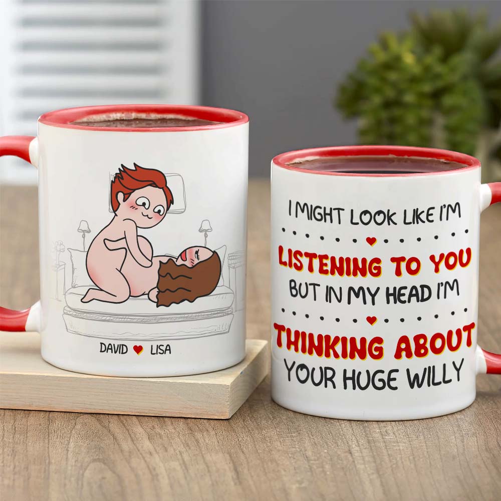 Naughty Couple Make Love, Personalized Couple Mug Gift For Couple