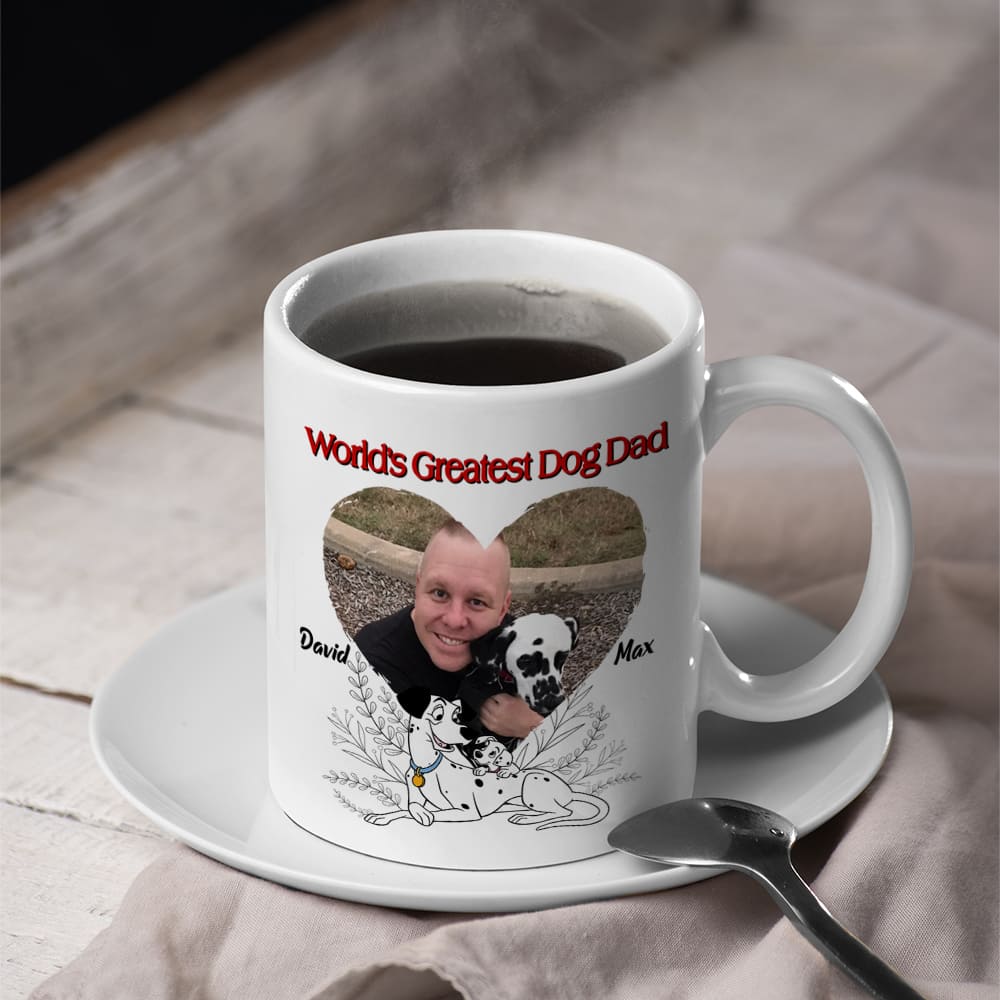 World's Greatest Dog Dad, Personalized Dog Dad Mug, Dog Lover Mug Gift, 02OHPO201223