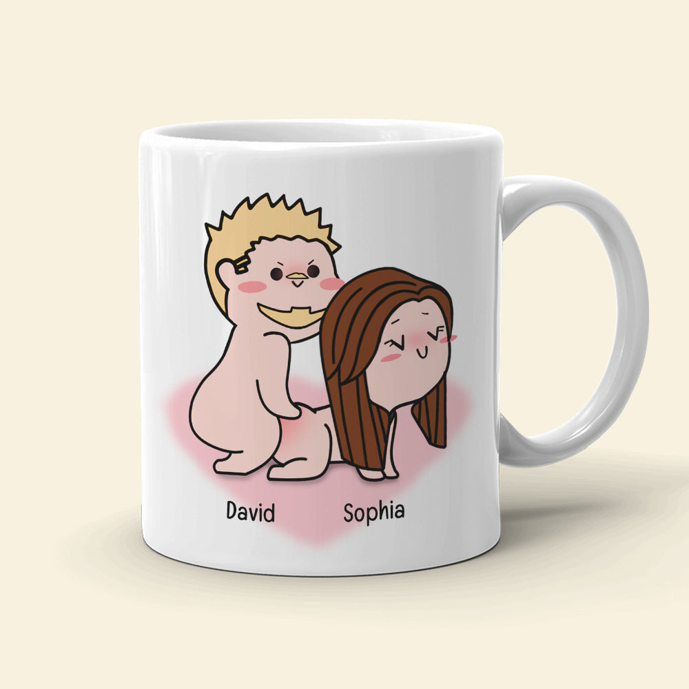 I Just Want You To Be Happy-Personalized Coffee Mug- Gift For Couple- Funny Couple Coffee Mug