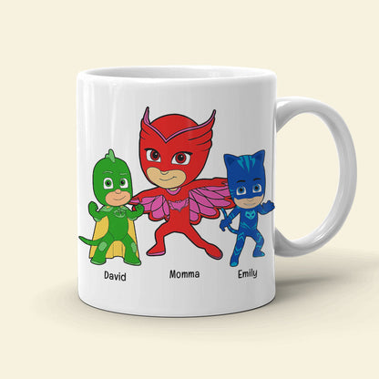 Mom and Kids Personalized Coffee Mug Mother's Day Gift DR-WHM-01QHQN300323