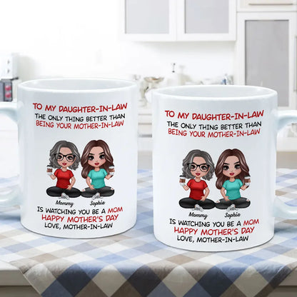 To My Daughter-In-Law Happy Mother's Day Personalized Mug, Custom Keychain, Plaque & More, Heartfelt Gift from Mother-in-Law