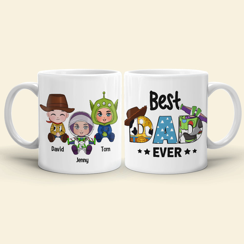 Best Dad Ever, Personalized Mug, Gift For Dads, Father's Day Gift, 04hutn170523ha