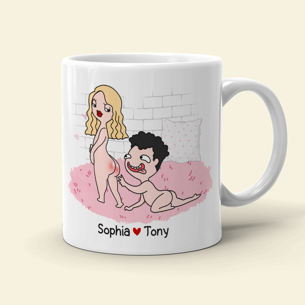 Don't Be Afraid To Sit On My Face Personalized Funny Coffee Mug Gift For Couple