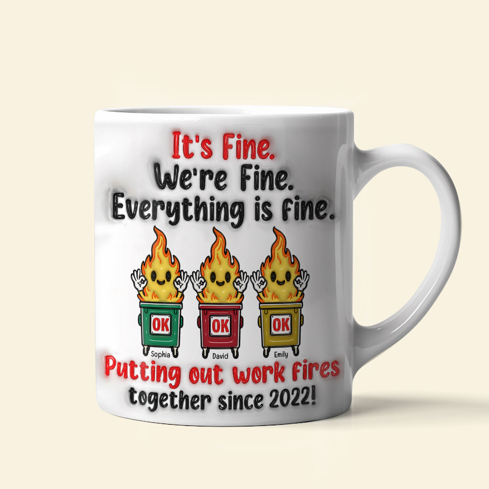 Personalized Gifts For Friends Dumpsters 3D Inflated Coffee Mug 04OHQN121224