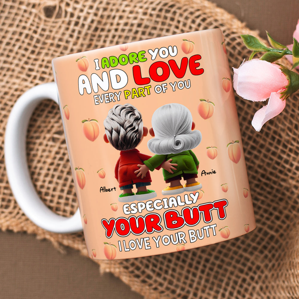 Personalized Gifts For Couples Coffee Mug I Adore And Love Every Part Of You 02OHLU240125