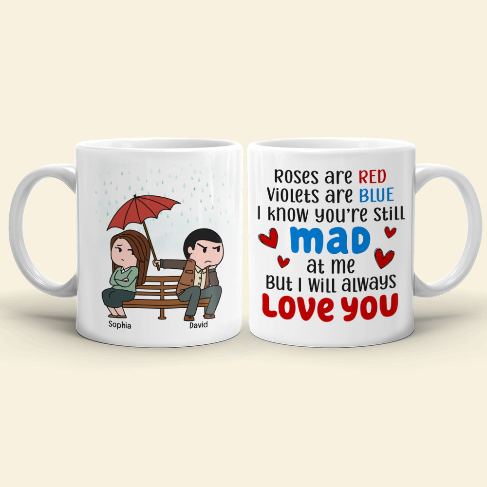 I Will Always Love You- Gift For Couple-Personalized Coffee Mug- Couple Coffee Mug