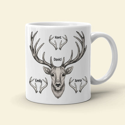 Daddy's Hunting Buddies, Personalized Coffee Mug For Hunting Dad, Father's Day Gift For Hunting Lovers