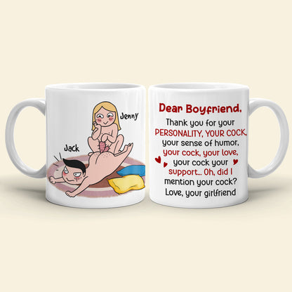 Thank You For Your Personality-Gift For Couple-Personalized Coffee Mug- Funny Couple