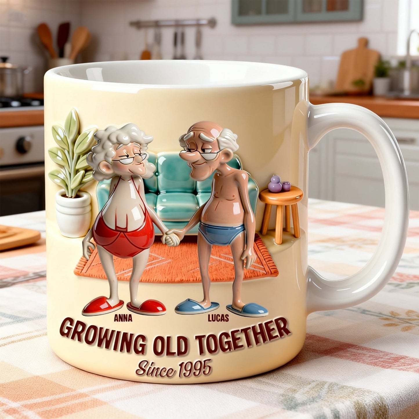 Growing Old Together Coffee Mug - Personalized Gifts For Couple 04natn171225