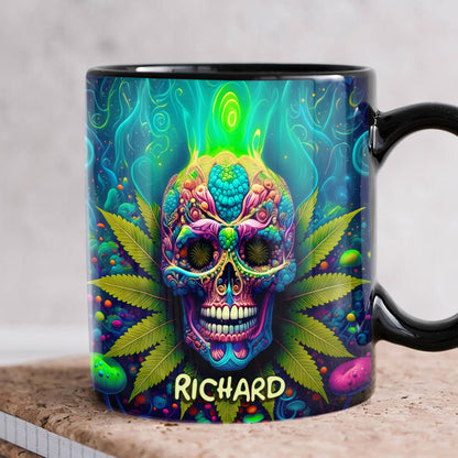 Chill Skull Mug Personalized Gifts For Stoners 04TODT100625