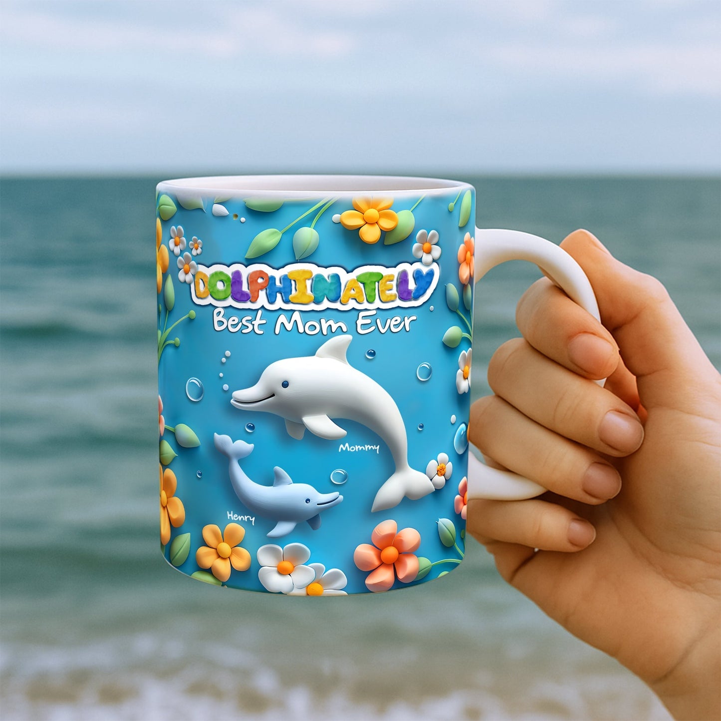 Best Dolphin Mom Coffee Mug - Personalized Gifts For Mother 03QHLU080425
