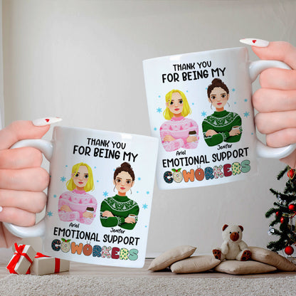 Personalized Christmas Gifts For Coworkers White Mug 02TOLU221124PA