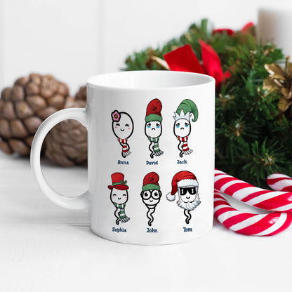 Best Dad Ever Ever Ever - Sperm Kids - Ever Ever Personalized White Mug, Christmas Gift For Dad
