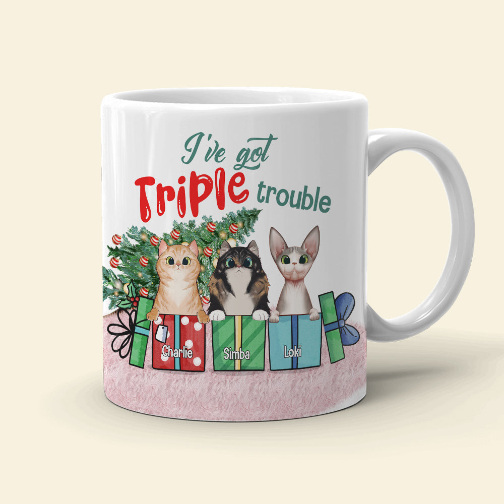 Pet Trouble, Personalized Troublemaker White Mug