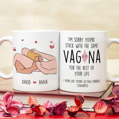 Personalized Gifts For Couple Coffee Mug You're Getting Married Congrats 04OHPU260124