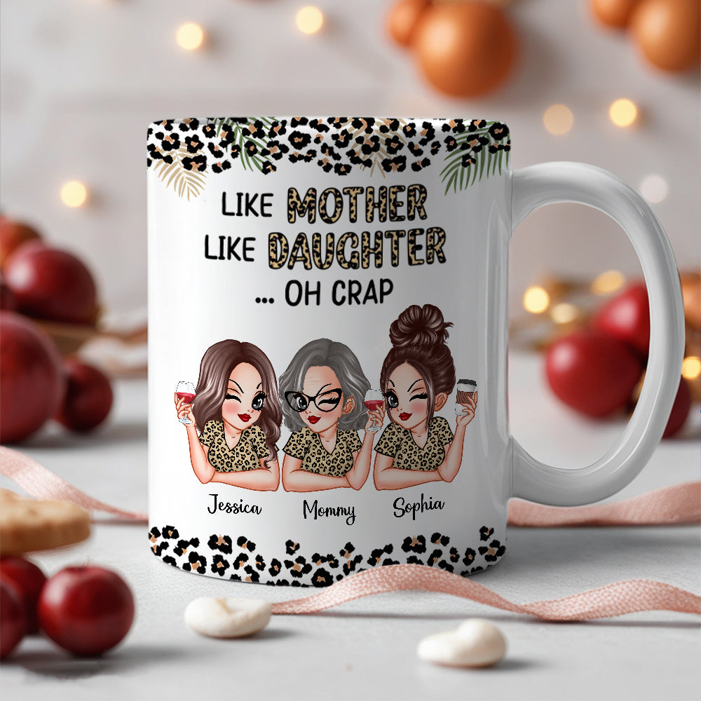 Like Mother Like Daughter Personalized Mug, Keychain, Plaque, and More, Funny Gift for Mom and Daughter
