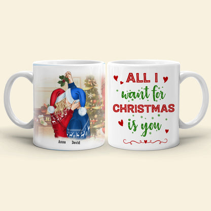 All I Want For Christmas Is You, Sweet Couple White Mug