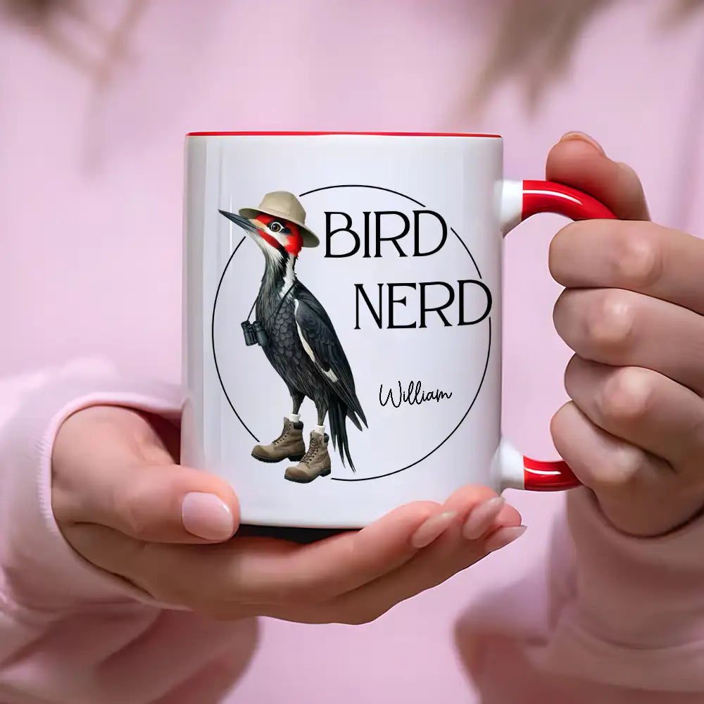 Bird Nerd Funny Bird Lovers' Mug and More Personalized Cup for Bird Watchers