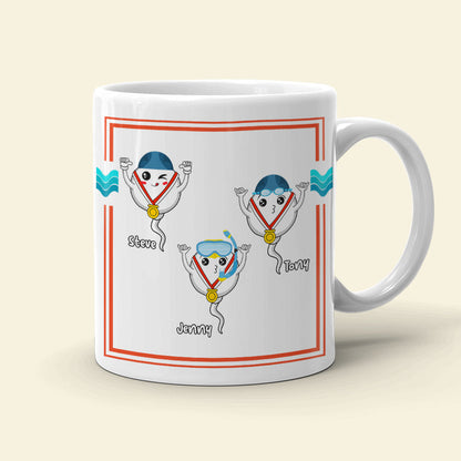 We Used To Swim In Your Balls Personalized Coffee Mug Gift For Dad