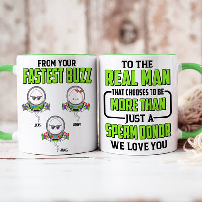 Funny Sperm Dad Accent Mug - Personalized Gifts For Dad 02PJTN190525