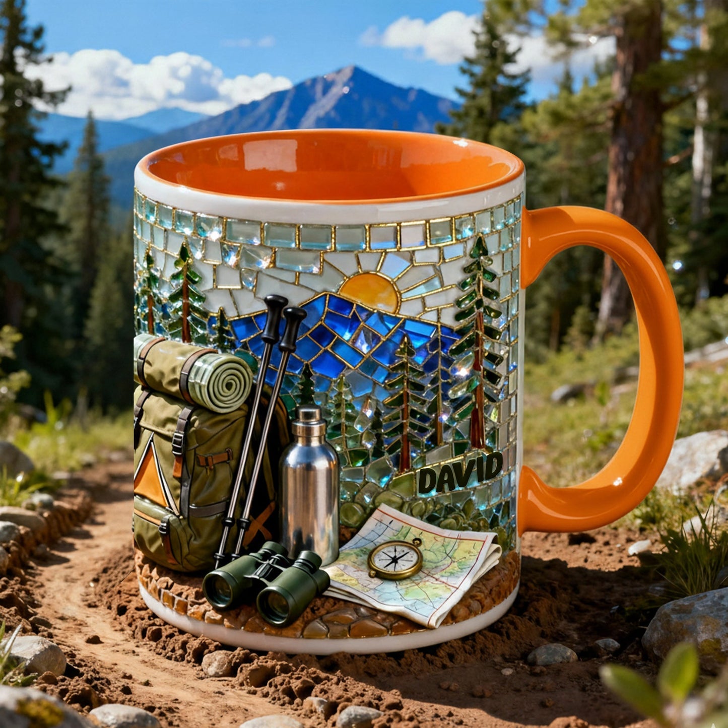 Hiking Lover Coffee Accent Mug - Personalized Gifts For Hiking Lover Coffee Mug 07KILU140126