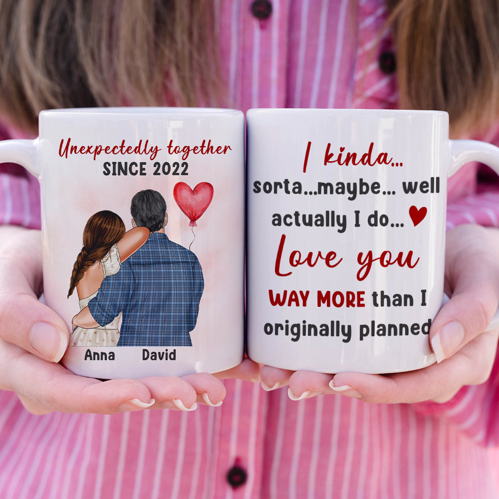 Love You Way More Than I Originally Planned Personalized Couple Mug, Gift For Couple
