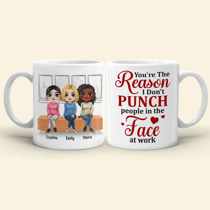 You're The Reason, Personalized Mug, Funny Gift For Colleague