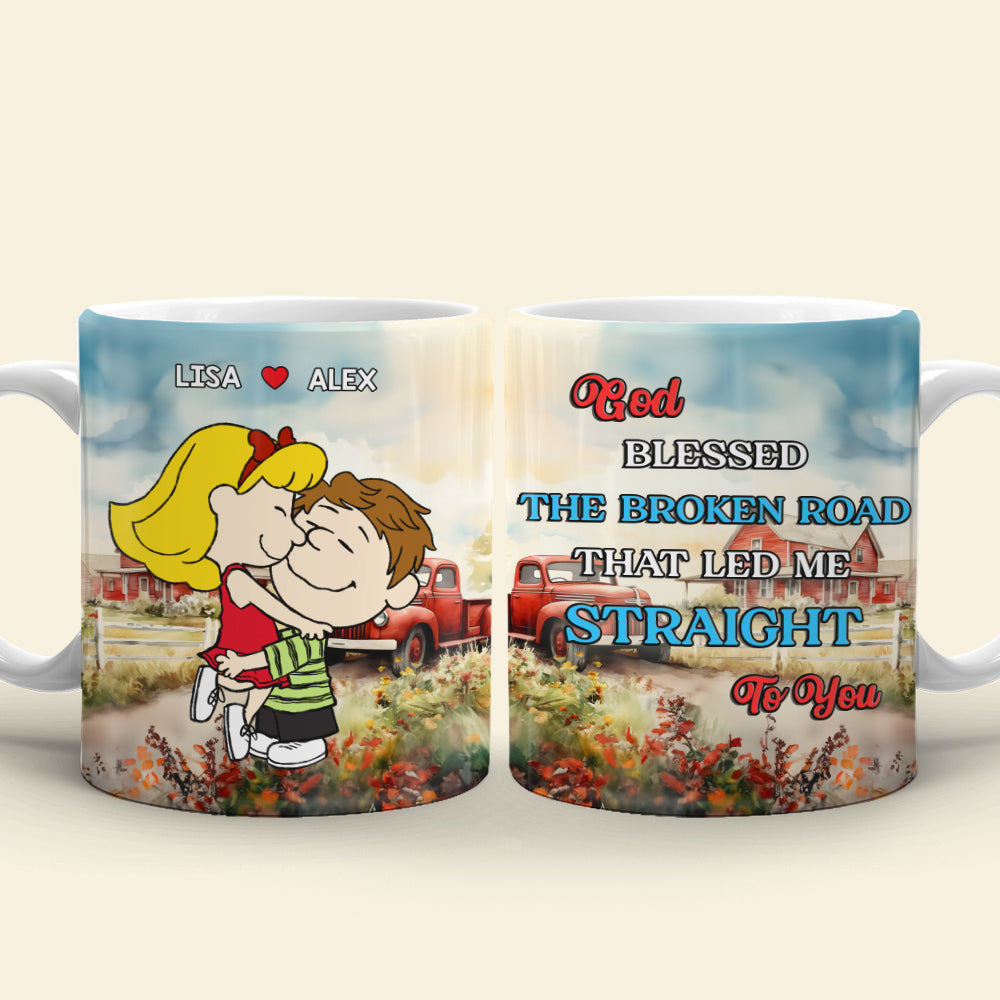 Personalized Gifts For Couple Coffee Mug Couple Hugging 02KAMH040125HHHG