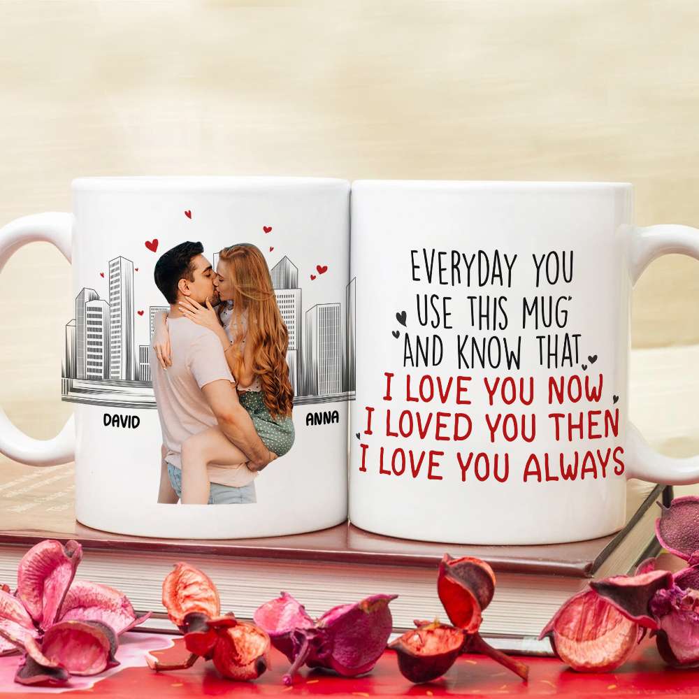 I Love You Forever, Personalized Coffee Mug, Anniversary Couple Gift