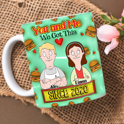 Personalized Gift For Couples Edge To Edge Mug 3D Inflated Effect 04XQLU311224HG