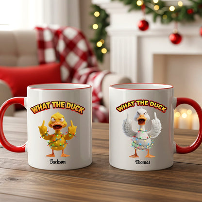 Funny Holiday Duck Coffee Mug - Personalized Gifts For Duck Lovers 03namg031125