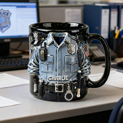 Proud Officer Coffee Mug - Personalized Gift for Police Officers 01PALU170126