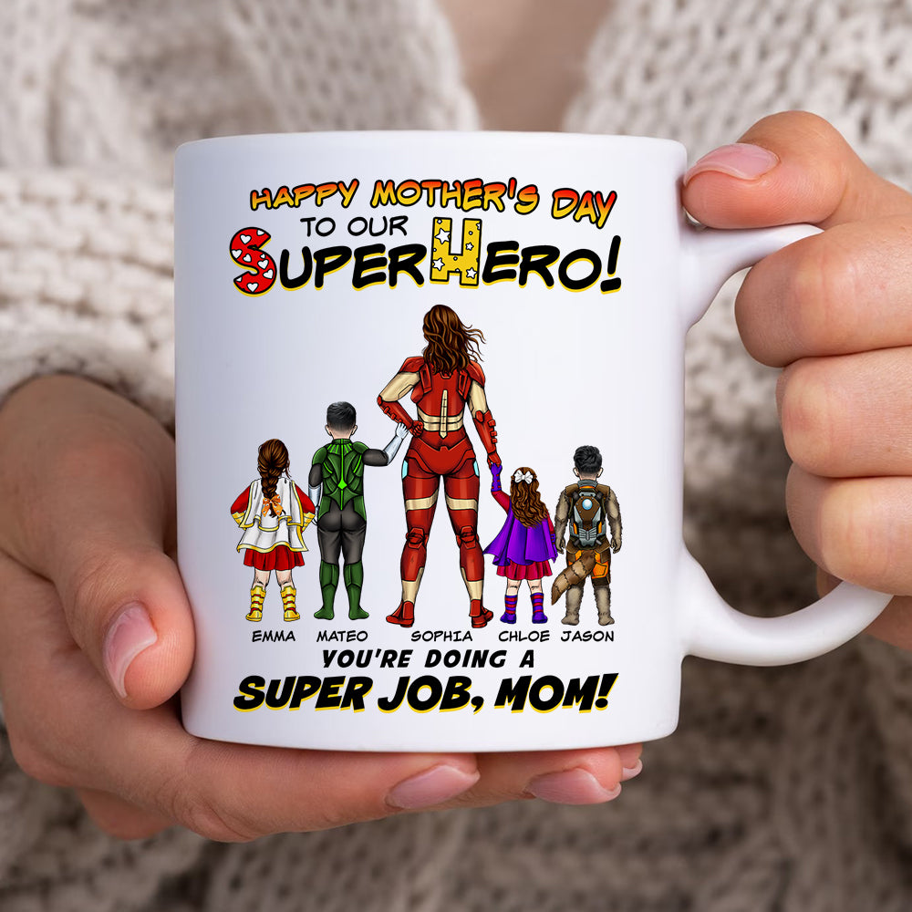 Personalized Gifts For Mom Coffee Mug You're Doing A Super Job Mom 07ACDT190324PA
