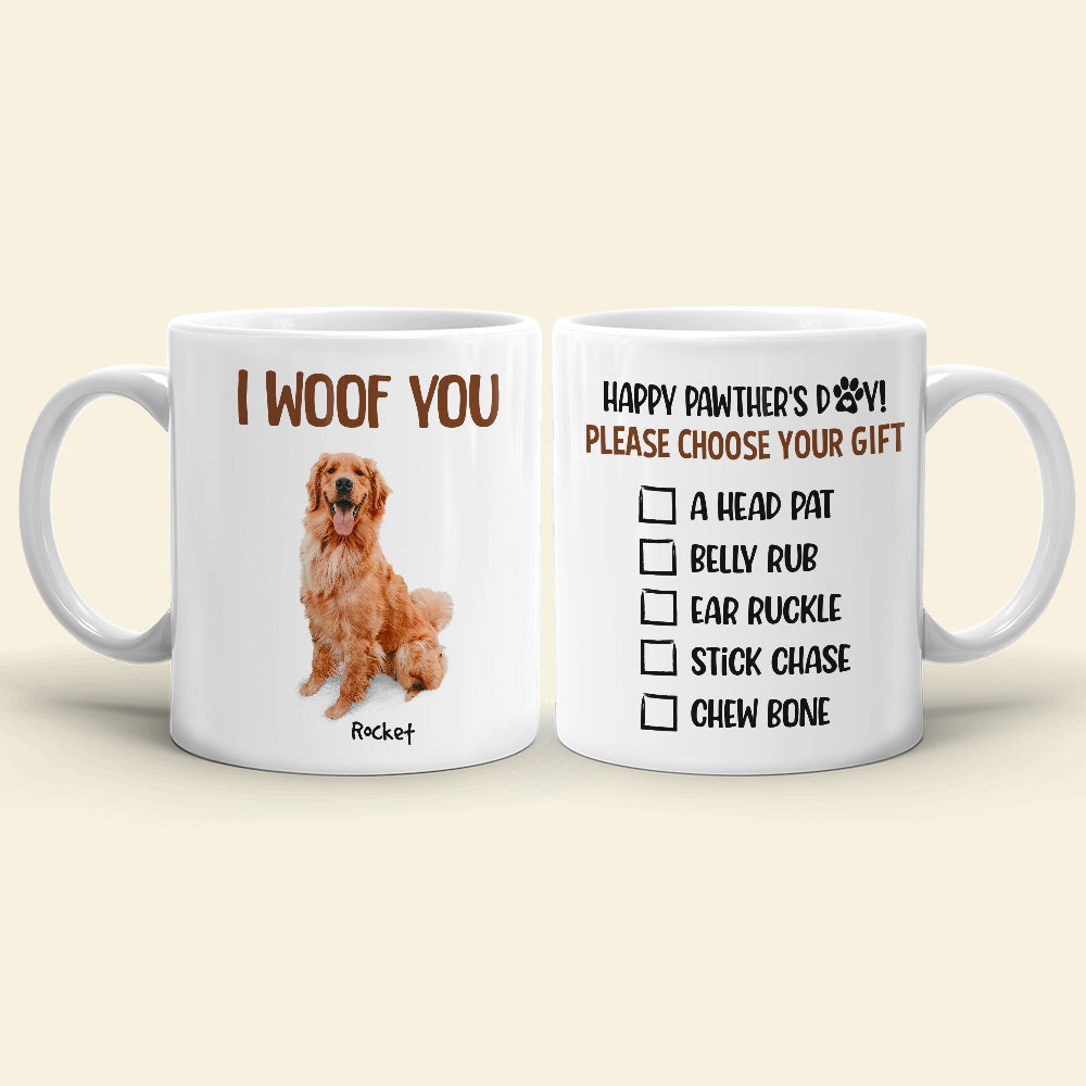 To The Best Dog Dad Custom Photo Personalized Coffee Mug