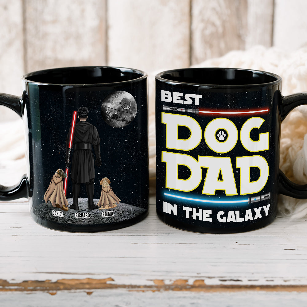 Personalized Gifts For Dad Coffee Mug Best Dog Dad In The Galaxy 012QHTH210324DAHHHG