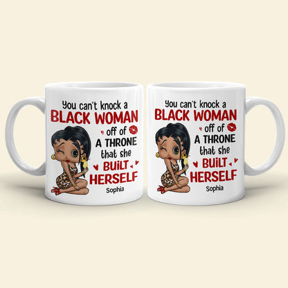 Can't Knock A Black Woman Off Personalized Coffee Mug 03HTTN270723HH-01
