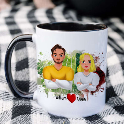 Personalized Gifts For Couple Love Football Sport Accent Mug 04XQLU221024