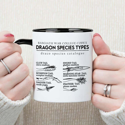 Gifts For Book Lover Coffee Mug Dragon Species Types 03HUHN120324