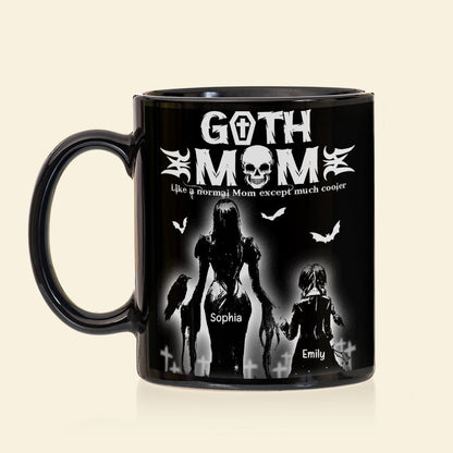 Gothic Mom And Daughter Black Mug Personalized Coffee Mug, Mother's Day Gift BLM-03qhqn150423